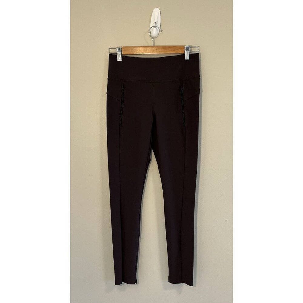 Athleta Stellar Crop Pants Women's XS Brown, Zip‎ Pockets